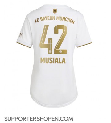 Bayern Munich Jamal Musiala #42 Borta Matchtröja Dam 2022-23 Kortärmad